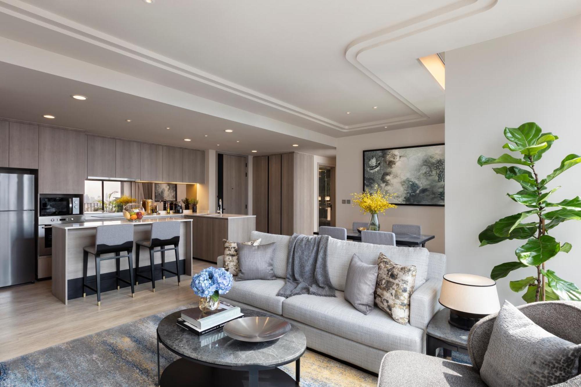 Hotel Ascott Thonglor Bangkok Exterior foto The interior of a typical apartment