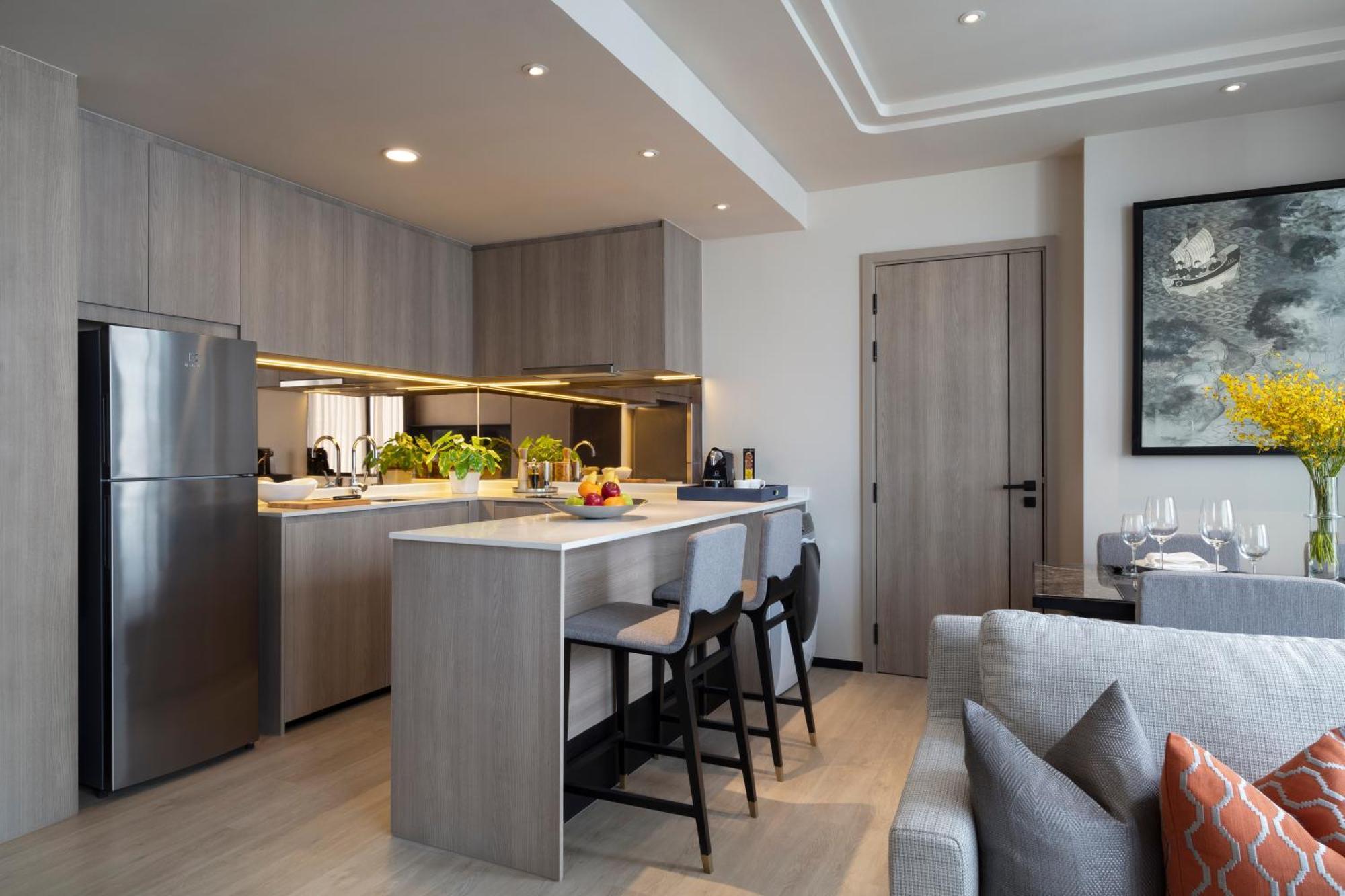 Hotel Ascott Thonglor Bangkok Exterior foto A kitchen in a condominium